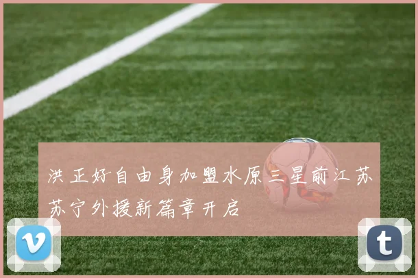 洪正好自由身加盟水原三星前江苏苏宁外援新篇章开启